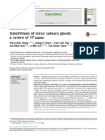 Sialolithiasis of Minor Salivary Glands - A Review of 17 Cases