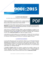 Nuova Iso 9001 2015