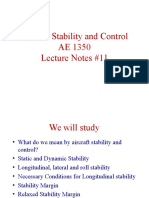 Aircraft Stability and Control Lecture