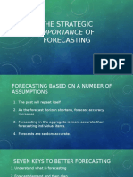 The Strategic Forecasting: Importance of