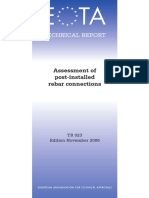 Design of Bonded Rebars