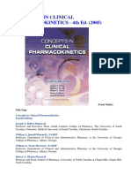 Concepts in Clinical Pharmacokinetics - 4th Ed. 2005