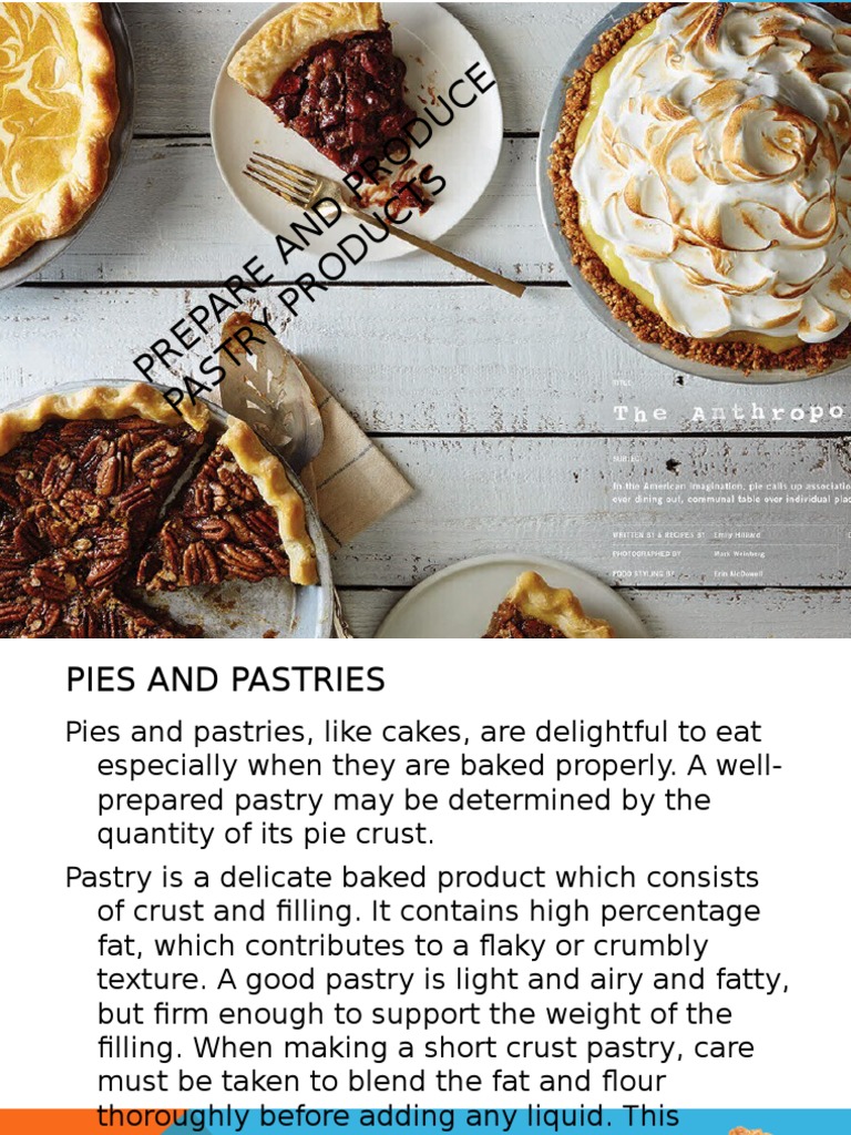 Prepare and Produce Pastry Products