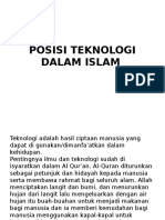 Posisi Teknologi Dalam Islam