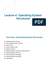 4 OS Structures Study on Operating Systems অপারেটিং সিস্টেম 