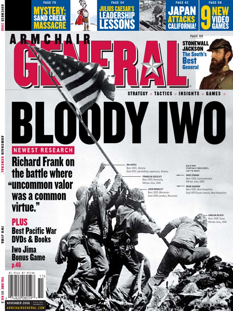Armchair General November 2006 Issue Bloody Iwo Jima PDF Erwin