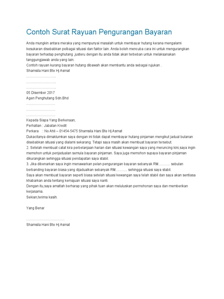 Contoh Surat Permohonan Projek Perumahan Untuk Kajian Kes