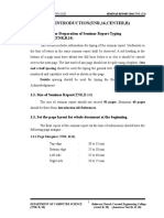 Introduction (TNR, 16, Center, B) : 1. 1.1A Manual For Preparation of Seminar Report-Typing Instructions (TNR, B.14)