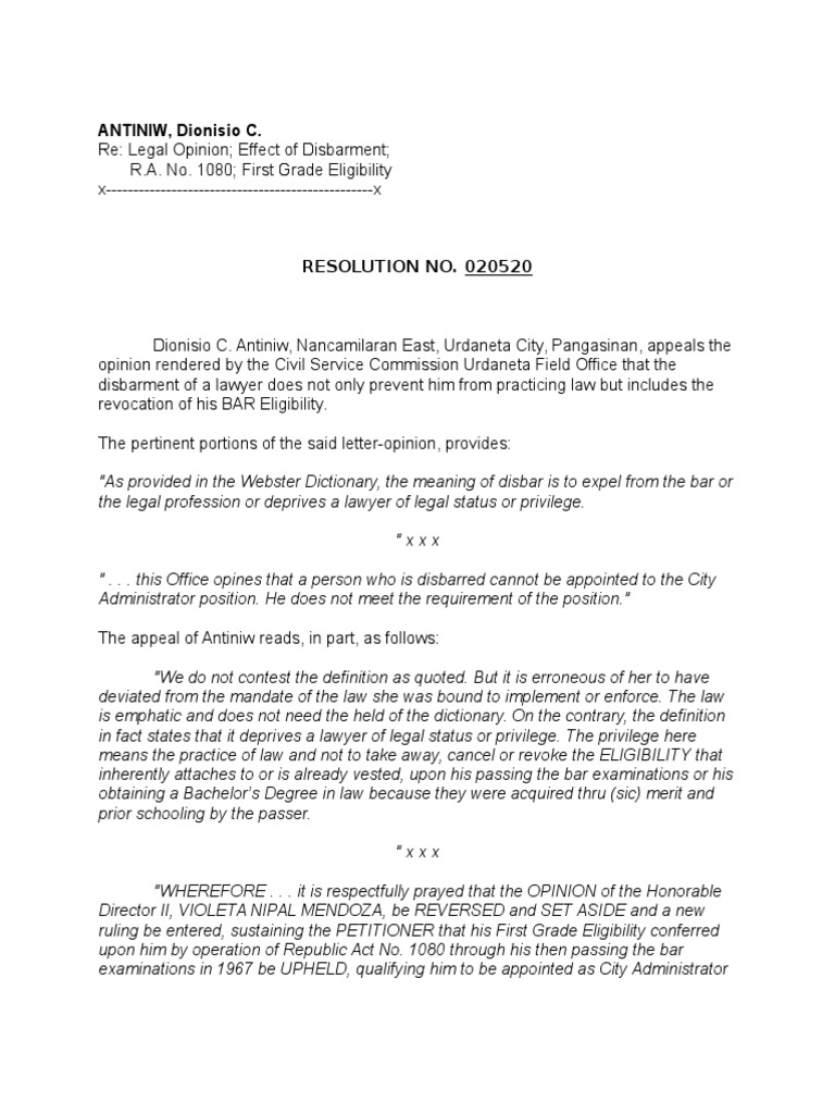 The Effects of Disbarment Does Loss of License to Practice Law Also Revoke a Lawyer's Civil