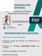 Aula 1 - Introdução À Ciências Dos Materiais