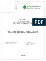 Transportor elicoidal lent