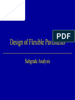 Design of Flexible Pavements: Subgrade Analysis