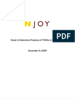 Study To Determine Presence of TSNAs in NJOY Vapor