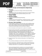 Design & Development Procedure ISO 9001 | PDF | Verification And ...