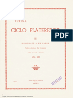 Turina Homenage A Navarra Op.102 - Violin y Piano (Manuscrito)