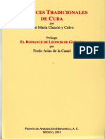 Romances Tradicionales de Cuba Por José María Chacón y Calvo