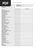 CHECK LIST Retroexcavadora | PDF