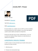 Rutina Hipertrofia HST - Power Explosive