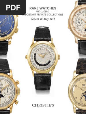 Rare watches (Christie's) 16. 05. 2016.