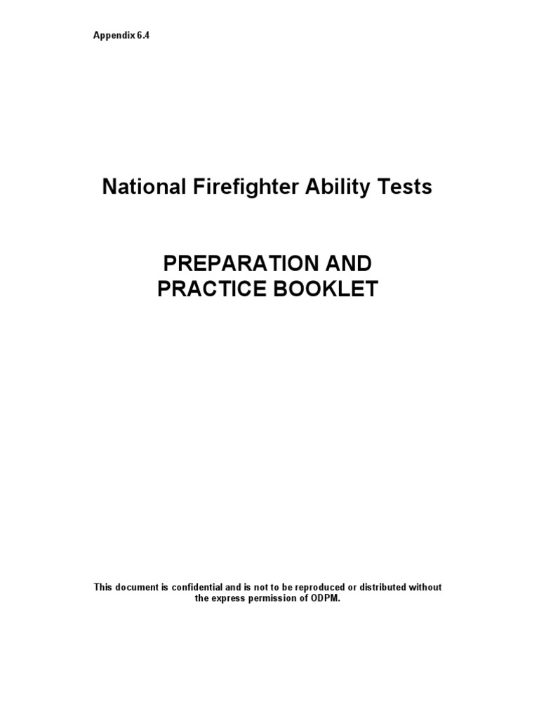NFA Practise Booklet | PDF | Firefighter | Multiple Choice