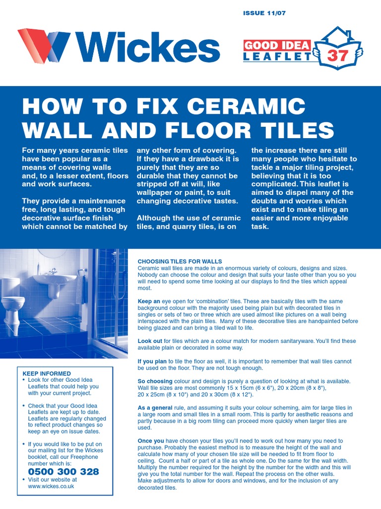 Wickes How To Lay Ceramic Tiles Tile Slate