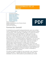 Ámbitos Profesionales de La Terapia Gestalt