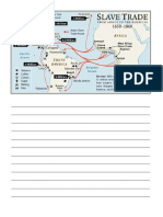 Transatlantic Slave Trade Map Notebooking Page