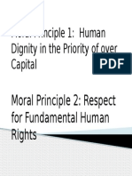 Moral Principle 1: Human Dignity in The Priority of Over Capital