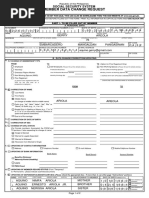 SSSForms Change Request