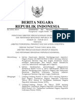 Peraturan Menteri Pendayagunaan Aparatur Negara Dan Reformasi Birokrasi Republik Indonesia Nomor 23 Tahun 2014 Tentang Jabatan Fungsional Perawat Gigi Dan Angka Kreditnya