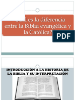 Cual Es La Diferencia Entre La Biblia Catolica y La Evanglica