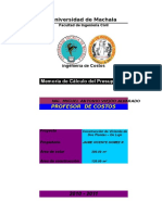 Presupuesto de Vivienda de Dos Plantas