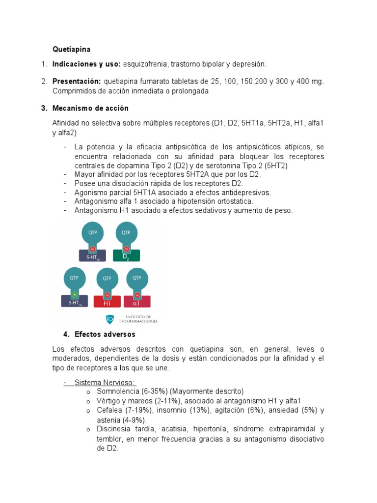 Quetiapina | PDF | Antipsicótico | Psicología anormal