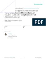 Estimating The WC Ratio of Mortars and Concretes - Accepted