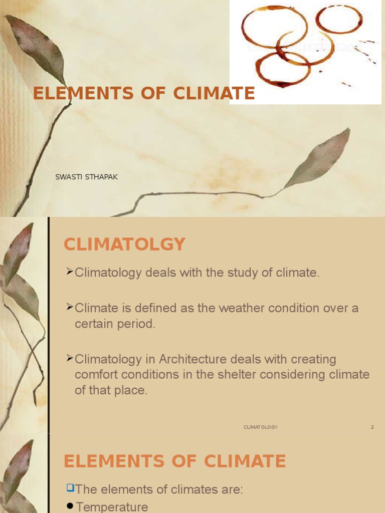 Elements of Climate | PDF | Humidity | Precipitation