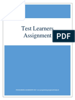 Test Learners Assignment