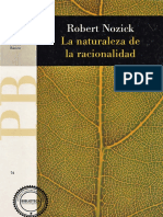 Robert Nozick - La Naturaleza de La Racionalidad PDF