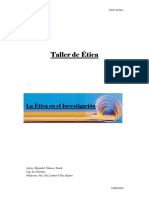 Ensayo La Etica en La Investigacion Cientifica