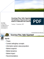 Good Bye Files Hello Hypertext