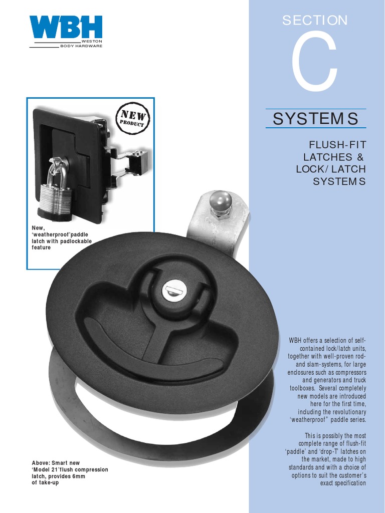 SectionC Latching Systems PDF Door Screw