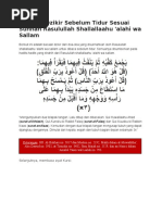 Doa dan Dzikir Sebelum Tidur Sesuai Sunnah Rasulullah Shallallaahu.docx