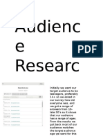 Audiencee Research