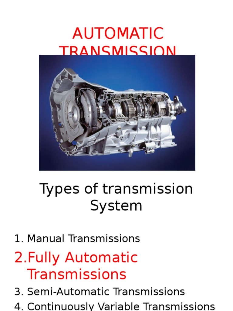 automatic transmission system ppt.ppt Automatic Transmission