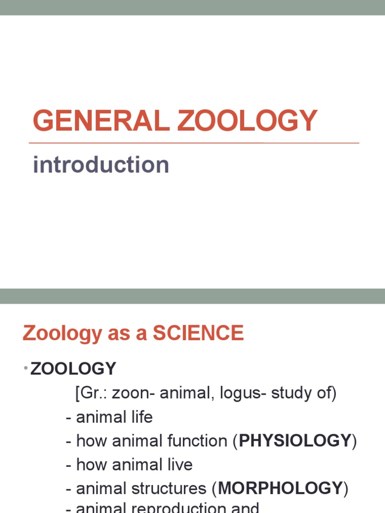 General Zoology Scientific Method Experiment