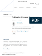 Calibration Process Steps - SAP Blogs