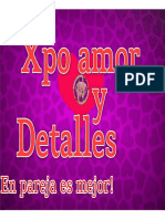 Brochure Oficial Xpo Amor y Detalles