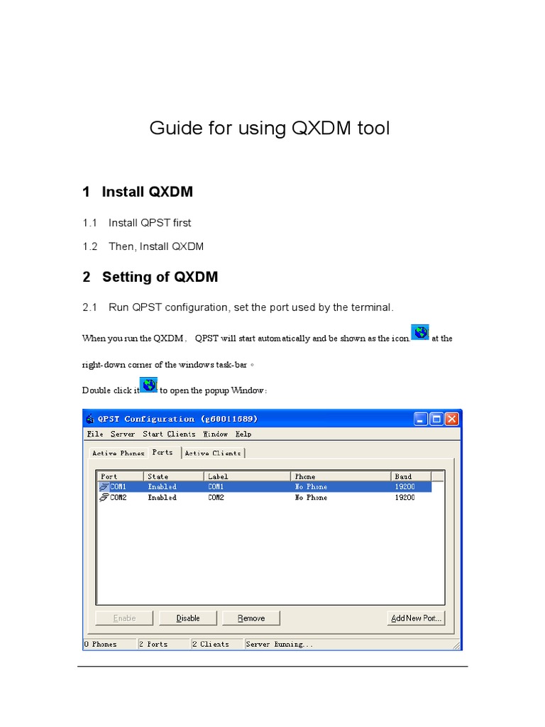 03 ToolsGuide For Using QXDM Tool PDF