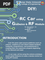 DIY RC CAR Using RF Module and Arduino/Gizduino Board