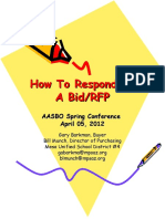 How To Respond To A Bid - New 2012