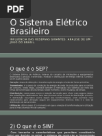 O Sistema Elétrico Brasileiro